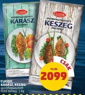 Classic kárász, keszeg 1 kg