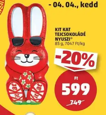 Kit Kat tejcsokoládé nyuszi 85 g