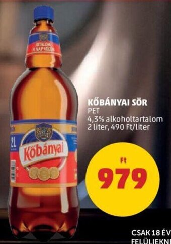 PENNY Kőbányai sör 2 l ajánlat