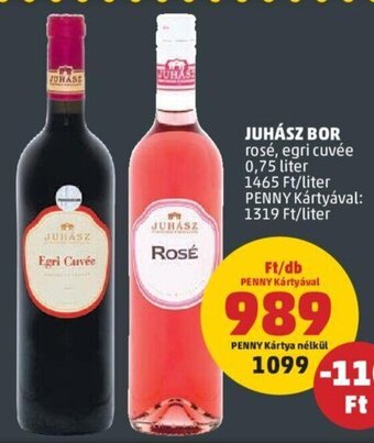 PENNY Juhász bor 0,75 l ajánlat