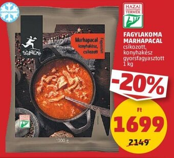 PENNY Fagylakoma marhapacal 1 kg ajánlat