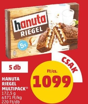 PENNY Hanuta riegel multipack 172,5 g ajánlat