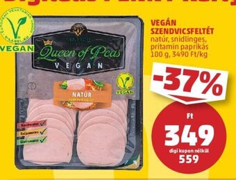 PENNY Vegán szendvicsfeltét 100 g ajánlat