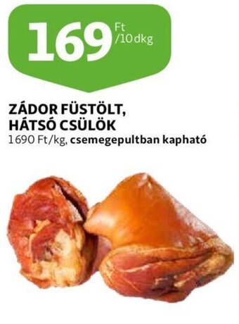 Auchan Zádor füstölt, hátsó csülök 10 dkg ajánlat