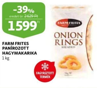 Auchan Farm Frites panírozott hagymakarika 1 kg ajánlat