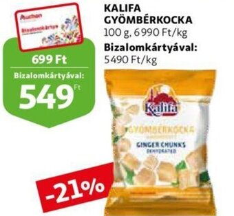 Auchan Kalifa gyömbérkocka 100 g ajánlat