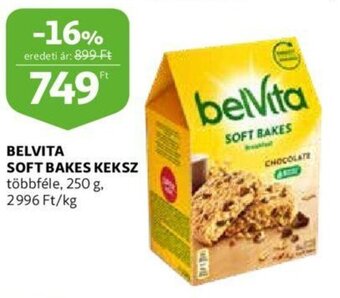 Auchan Belvita soft bakes keksz 250 g ajánlat