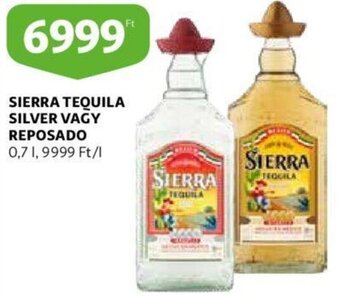 Auchan Sierra Tequila silver vagy reposado 0,7 l ajánlat