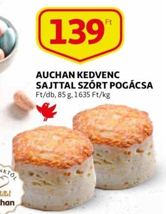 Auchan Auchan kedvenc sajttal szórt pogácsa 85 g ajánlat