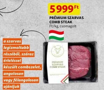 Auchan Prémium szarvas comb steak 1 kg ajánlat
