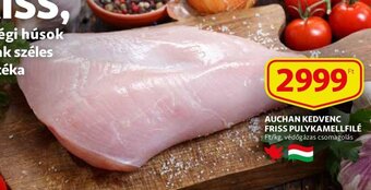 Auchan Auchan kedvenc friss pulykamellfilé 1 kg ajánlat