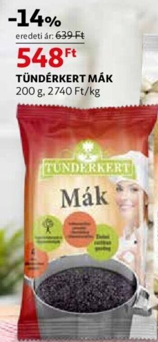 Auchan Tündérkert mák 200 g ajánlat