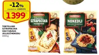 Auchan Tortellino sztrapacska vagy házias jellegű nokedli 1000 g ajánlat