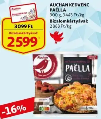 Auchan Auchan kedvenc paëlla 900 g ajánlat