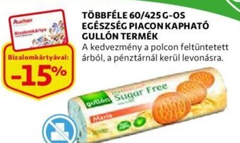 Auchan Többféle 60/425 g-os egészség piacon kapható Gullón termék ajánlat