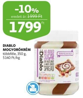 Auchan Diablo Mogyorókrém 350 g ajánlat