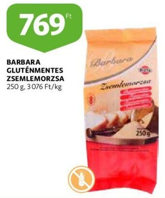 Barbara gluténmentes zsemlemorzsa 250 g