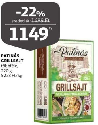 Auchan Patinás grillsajt 220 g ajánlat