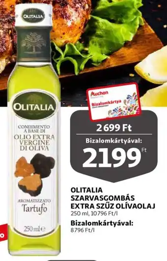 Auchan Olitalia szarvasgombás extra szűz olívaolaj 250 ml ajánlat