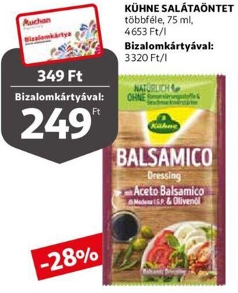 Auchan Kühne salátaöntet 75 ml ajánlat