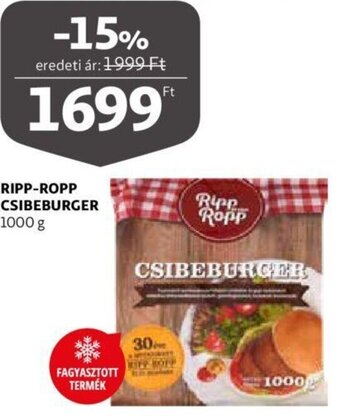 Auchan Ripp-Ropp csibeburger 1000 g ajánlat