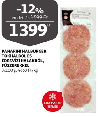Panarini halburger tokhalból és édesvízi halakból, fűszerekkel 3 x 100 g