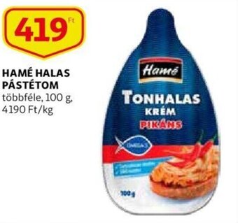Auchan Hamé Halas pástétom 100g ajánlat