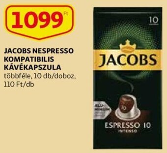 Auchan Jacobs Nespresso kompatibilis kávékapszula 10 db ajánlat