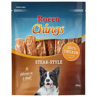 ZooPlus 12x200g rocco chings steak style kutyasnack- csirke ajánlat