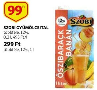 Auchan Szobi gyümölcsital 0,2 l ajánlat