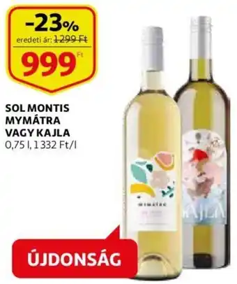 Sol Montis mymátra vagy kajla 0,75 l