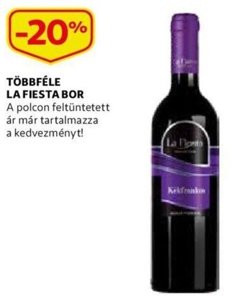 Auchan Többféle La Fiesta bor ajánlat