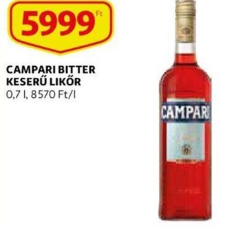 Auchan Campari bitter keserű likőr 0,7 l ajánlat