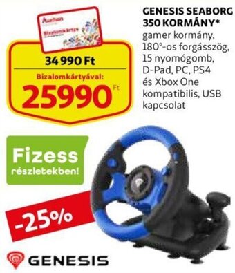 Auchan Genesis seaborg 350 kormány 1 db ajánlat