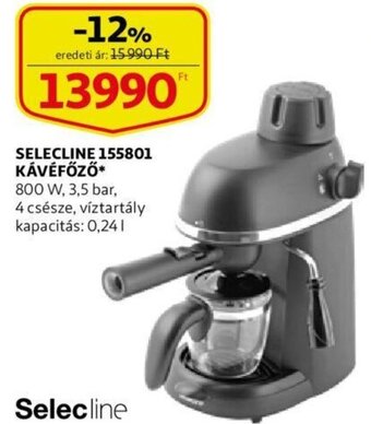 Auchan Selecline 155801 kávéfőző 1 db ajánlat