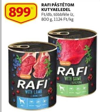 Auchan Rafi pástétom kutyaeledel 800 g ajánlat