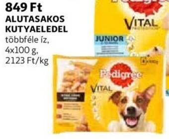 Auchan Pedigree alutasakos kutyaeledel 4 x 100 g ajánlat