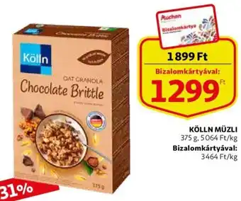 Auchan Kölln müzli 375 g ajánlat
