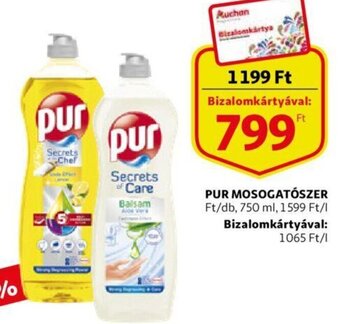Auchan Pur Mosogatószer 750 ml ajánlat