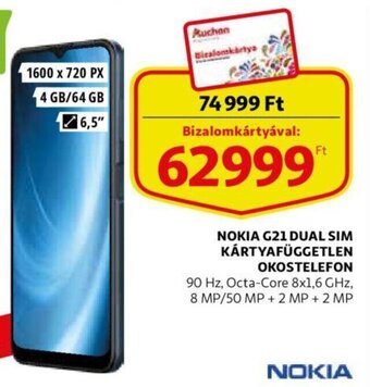 Nokia g21 dual sim kártyafüggetlen okostelefon 1 db