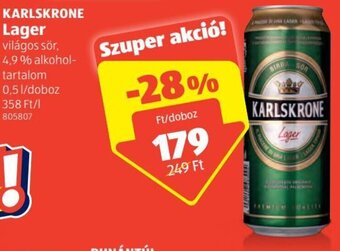 ALDI Karlskrone lager 0,5 l ajánlat