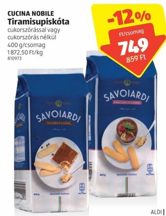 ALDI Cucina Nobile tiramisupiskóta 400 g ajánlat