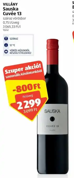 Villány sauska cuvée 13 0,75 l