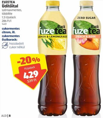 ALDI Fuzetea üdítőital 1,5 l ajánlat