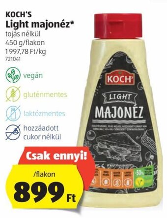 ALDI Koch's light majonéz 450 g ajánlat