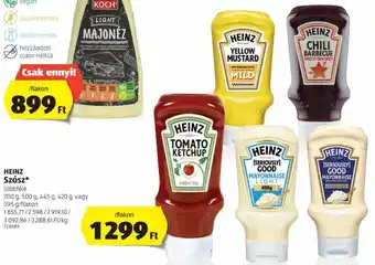 ALDI Heinz szósz 395 - 700 g ajánlat