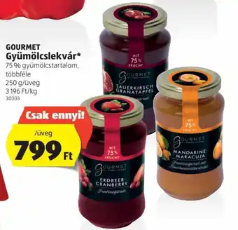 ALDI Gourmet gyümölcslekvár 250 g ajánlat