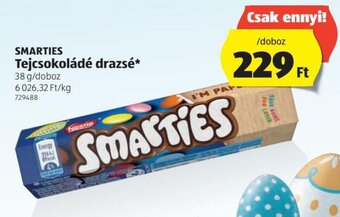 ALDI Smarties tejcsokoládé drazsé 38 g ajánlat