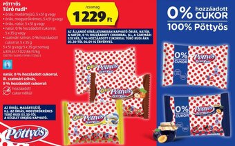 ALDI Pöttyös túró rudi 5 x 35 / 51 g ajánlat