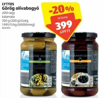 ALDI Lyttos Görög olívabogyó 350 g ajánlat